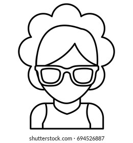 glasses accessory icon, women icon.