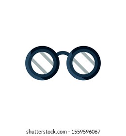 glasses accessory office work business icon vector illustration