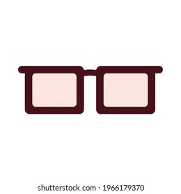 glasses accessory trendy isolated icon