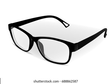 glasses background. glasses isolated on white background.