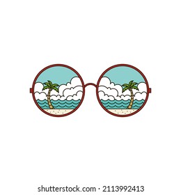Diseño de logotipos con imágenes de Beach View