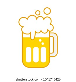 Glasses of beer. vector illustration
