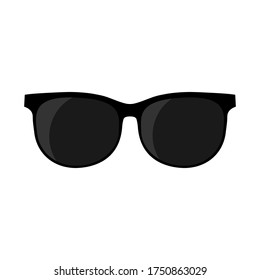 Glasses Black Vector Illustration Isolated On Stock Vector (Royalty ...