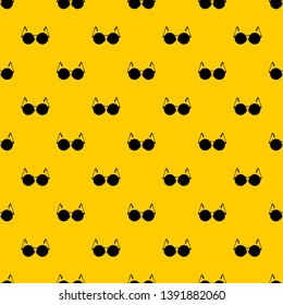Glasses for blind pattern seamless vector repeat geometric yellow for any design