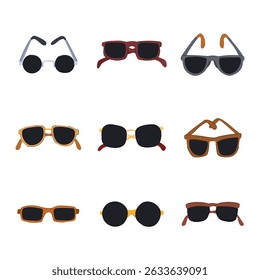 glasses for the blind set cartoon. innovation wearable, enhancement aid, device solution glasses for the blind sign. isolated symbol vector illustration