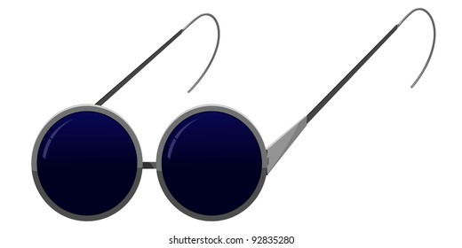Glasses blind. vector