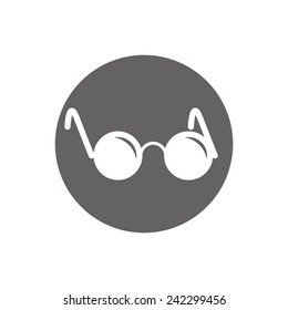 Glasses for the blind vector icon isolated.