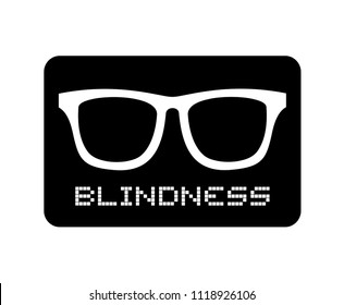 glasses blindness icon