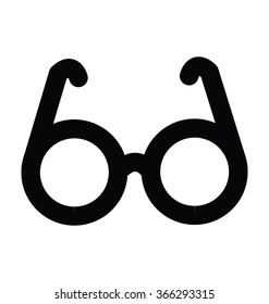 Glasses Bold Line Vector Icon