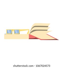 glasses and book icon