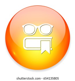 glasses and books icon