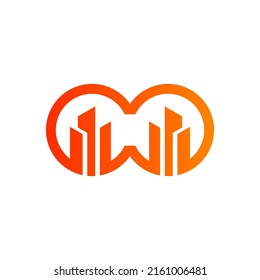 diseño de logotipo de construcción de gafas plantilla vectorial