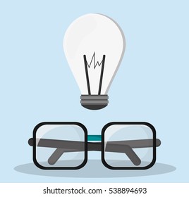 glasses bulb idea innovation creative