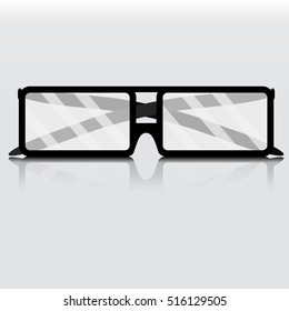 Glasses business isolated. , reading glasses  Vector illustration