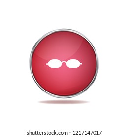 Glasses button, web design element