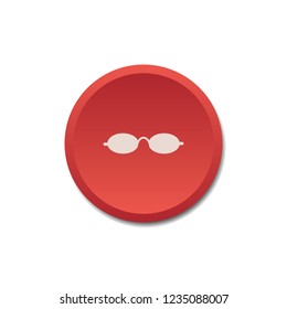 Glasses button, web design element