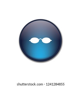 Glasses button, web design element