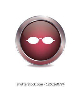 Glasses button, web design element
