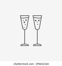 glasses of champagne