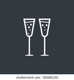 glasses of champagne