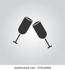 Glasses champagne icon