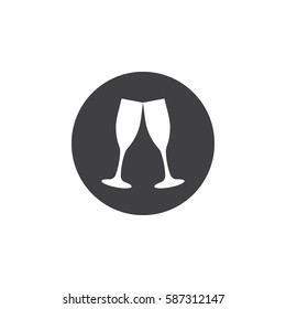 glasses of champagne icon