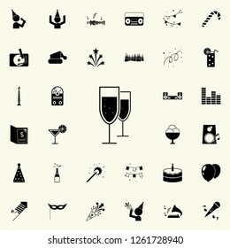 glasses of champagne icon. Party icons universal set for web and mobile