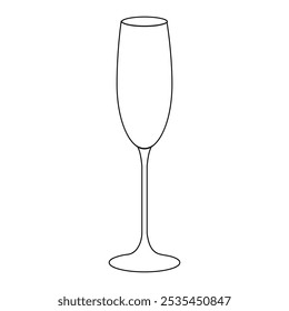 Gläser Champagner, Sekt, Vektorsymbole