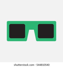 glasses for cinema icon, vector illustration eps10