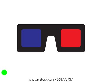 glasses for cinema icon, vector illustration eps10