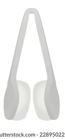 Glasses cleaning rub. vector illustration