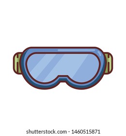 Glasses climbing filled line icon logo design