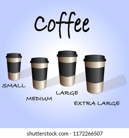 glasses of coffee drinks