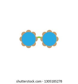 glasses color icon from Brazilian carnival set