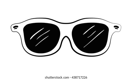 Glasses concept. optical instrument  icon. vector graphic