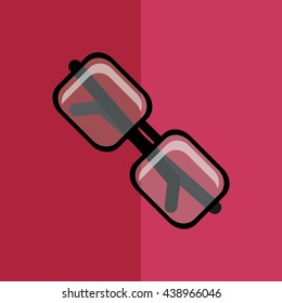 glasses  design. fashion concept.  Colourful illustration