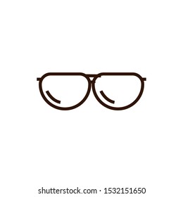 Glasses design, Fashion style accessory eyesight optical lens and view theme Vector illustration