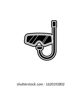 glasses for diving icon. Simple glyph, flat vector of camping icons for ui and ux, website or mobile application