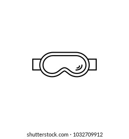 glasses for diving icon.Element of popular tourism icon. Premium quality graphic design. Signs, symbols collection icon for websites, web design,