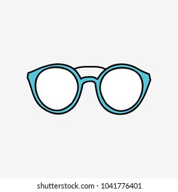 glasses doodle icon