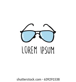 glasses doodle icon