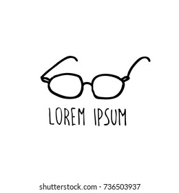glasses doodle icon