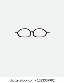 Glasses doodle on gray background.