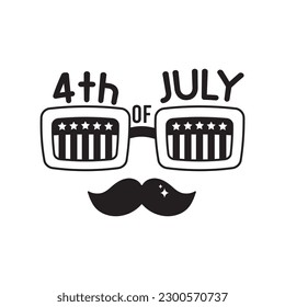 Glasses doodle vector outline icon. EPS 10 file