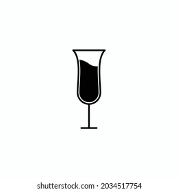 glasses drink -  drink icon vector design template