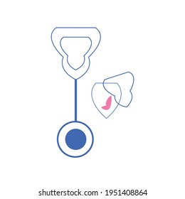glasses for drinks modern design vector