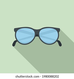 Glasses elderly icon. Flat illustration of Glasses elderly vector icon for web design