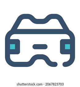 Brille für elektronische Ikone lineal