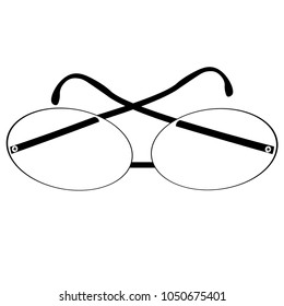 the glasses for excellent vision medicine  vector illustration