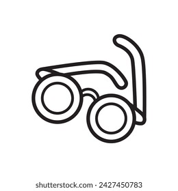 glasses, eyeglasses, eye, icon, illustration, design, outline, logo, symbol, object, vector